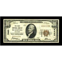 Blackwell, OK - $10 1929 Ty. 1 The First NB Ch.