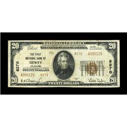 Dewey, OK - $20 1929 Ty. 2 The First NB Ch. #