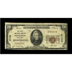Frederick, OK - $20 1929 Ty. 1 The First NB Ch.
