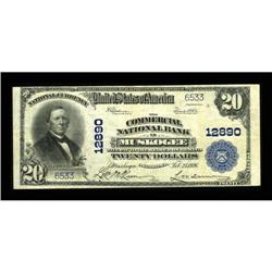 Muskogee, OK - $20 1902 Plain Back Fr. 661 The