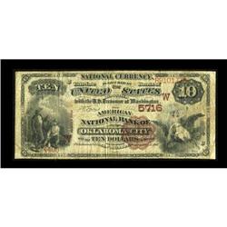 Oklahoma City, OK - $10 1882 Brown Back Fr. 490