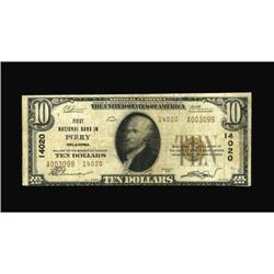 Perry, OK - $10 1929 Ty. 2 First NB Ch. # 14020