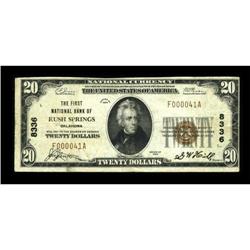 Rush Springs, OK - $20 1929 Ty. 1 The First NB