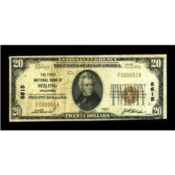 Seiling, OK - $20 1929 Ty. 1 The First NB Ch. #