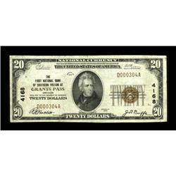 Grant's Pass, OR - $20 1929 Ty. 1 The First NB