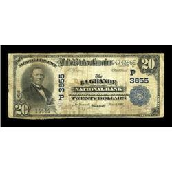 La Grande, OR - $20 1902 Plain Back Fr. 652 The