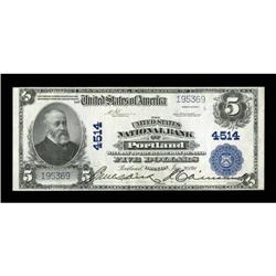 Portland, OR - $5 1902 Plain Back Fr. 601 The