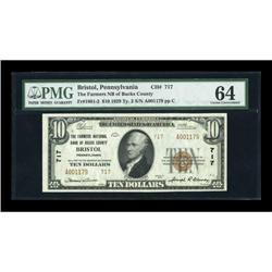 Bristol, PA - $10 1929 Ty. 2 The Farmers NB of