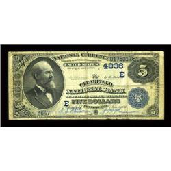 Clearfield, PA - $5 1882 Date Back Fr. 533 The