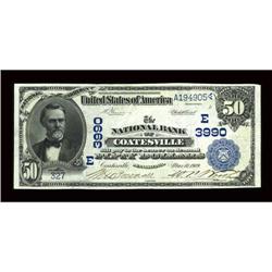 Coatesville, PA - $50 1902 Date Back Fr. 669 The