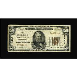 Coatesville, PA - $50 1929 Ty. 1 The NB of