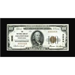 Coatesville, PA - $100 1929 Ty. 1 The NB of