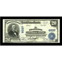 Denver, PA - $20 1902 Plain Back Fr. 660 The