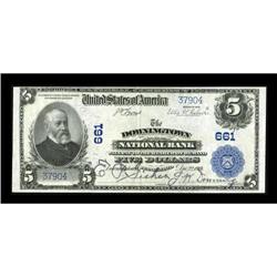 Downingtown, PA - $5 1902 Plain Back Fr. 598 The