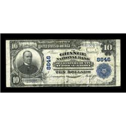 Downingtown, PA - $10 1902 Plain Back Fr. 626