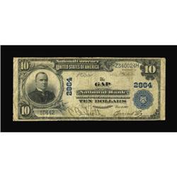 Gap, PA - $10 1902 Plain Back Fr. 624 The Gap NB