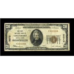 Goldsboro, PA - $10 1929 Ty. 2 The First NB Ch.
