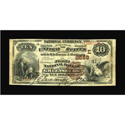 Greensburg, PA - $10 1882 Brown Back Fr. 490 The