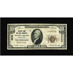 Kennett Square, PA - $10 1929 Ty. 1 NB & TC Ch.
