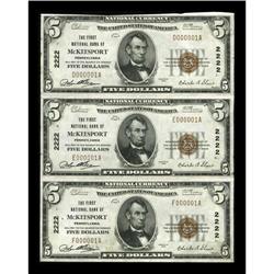 McKeesport, PA - $5 1929 Ty. 1 The First NB Ch.