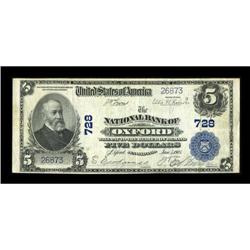 Oxford, PA - $5 1902 Plain Back Fr. 598 The NB
