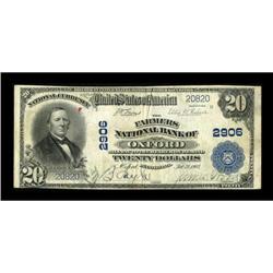 Oxford, PA - $20 1902 Plain Back Fr. 650 The