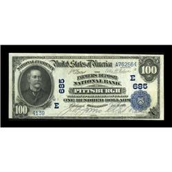Pittsburgh, PA - $100 1902 Date Back Fr. 689 The