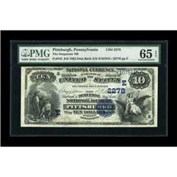 Pittsburgh, PA - $10 1882 Date Back Fr. 542 The