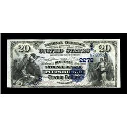 Pittsburgh, PA - $20 1882 Date Back Fr. 552 The Duquesn