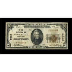 Rural Valley, PA - $10 1929 Ty. 2 The Rural