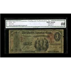 Providence, RI - $1 1875 Fr. 383 The Phenix NB