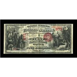 Warren, RI - $5 1875 Fr. 401 The First NB Ch. #