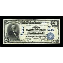 Madison, SD - $20 1902 Plain Back Fr. 650 The