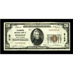 Redfield, SD - $20 1929 Ty. 1 The American NB