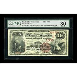Nashville, TN - $10 1882 Brown Back Fr. 482 The