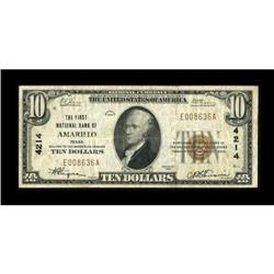 Amarillo, TX - $10 1929 Ty. 1 The First NB Ch. #