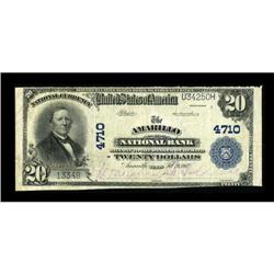 Amarillo, TX - $20 1902 Plain Back Fr. 654 The