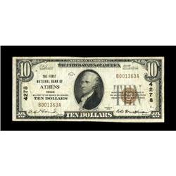 Athens, TX - $10 1929 Ty. 1 The First NB Ch. #