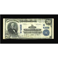 Austin, TX - $20 1902 Plain Back Fr. 653 The