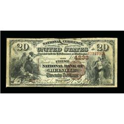 Beeville, TX - $20 1882 Brown Back Fr. 498 The