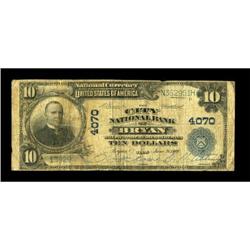 Bryan, TX - $10 1902 Plain Back Fr. 626 The City