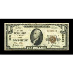 Canyon, TX - $10 1929 Ty. 1 The First NB Ch. #