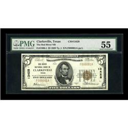 Clarksville, TX - $5 1929 Ty. 1 The Red River NB