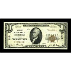 Coolidge, TX - $10 1929 Ty. 1 The First NB Ch. #