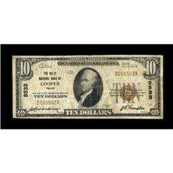 Cooper, TX - $10 1929 Ty. 1 The Delta NB Ch. #