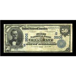 Corsicana, TX - $50 1902 Date Back Fr. 668 The