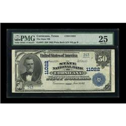 Corsicana, TX - $50 1902 Plain Back Fr. 682 The