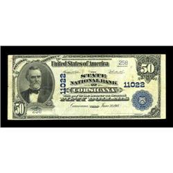 Corsicana, TX - $50 1902 Plain Back Fr. 682 The