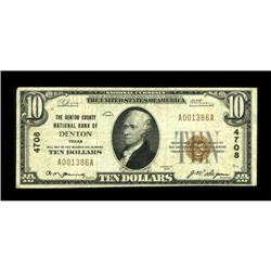 Denton, TX - $10 1929 Ty. 1 The Denton County NB