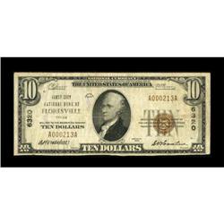 Floresville, TX - $10 1929 Ty. 1 The First NB